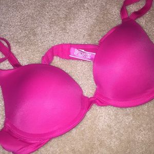 Victoria’s Secret PINK Hot Pink Push-up Bra 34A